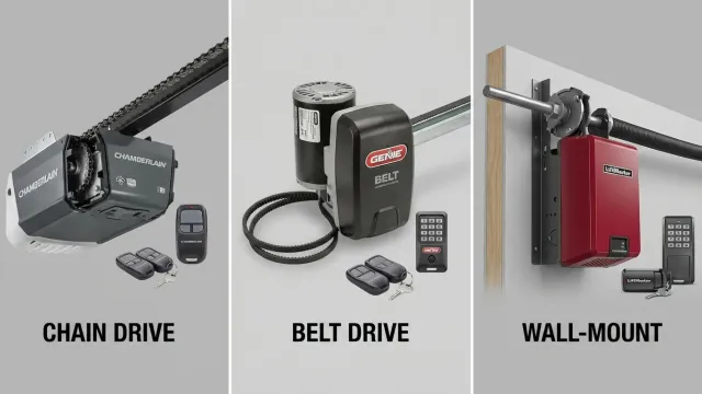 Belt vs. Chain Drive Garage Door Opener (NJ Guide)