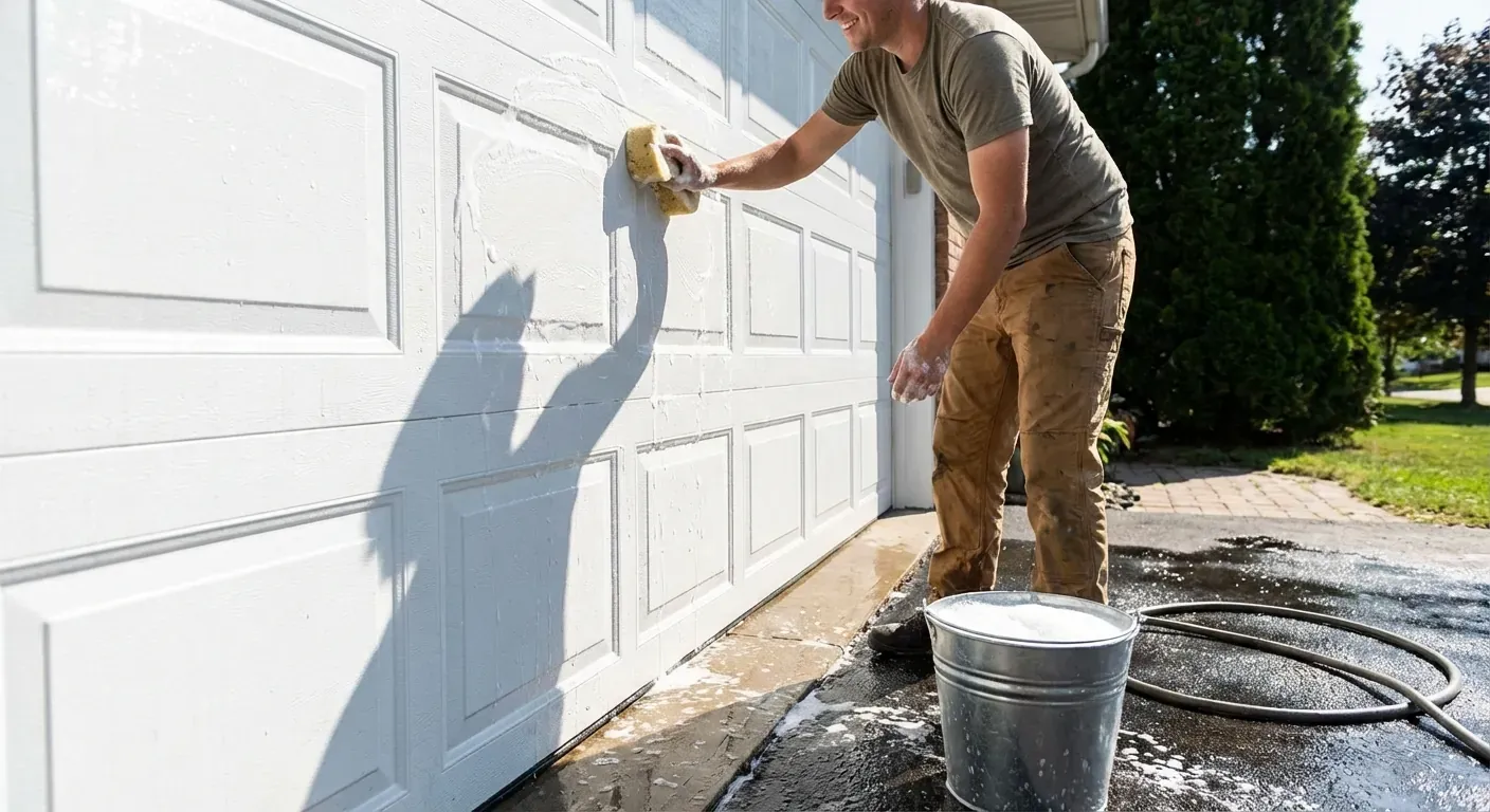Curb Appeal: How to Clean and Wax Your Garage Door