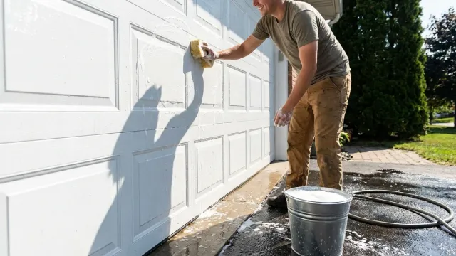 Curb Appeal: How to Clean and Wax Your Garage Door