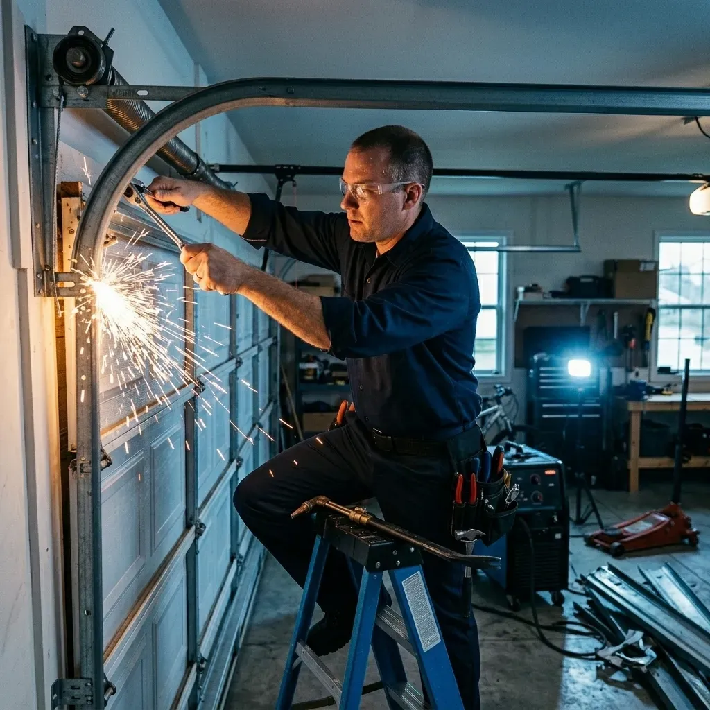 Premium garage door service background in Fair Lawn