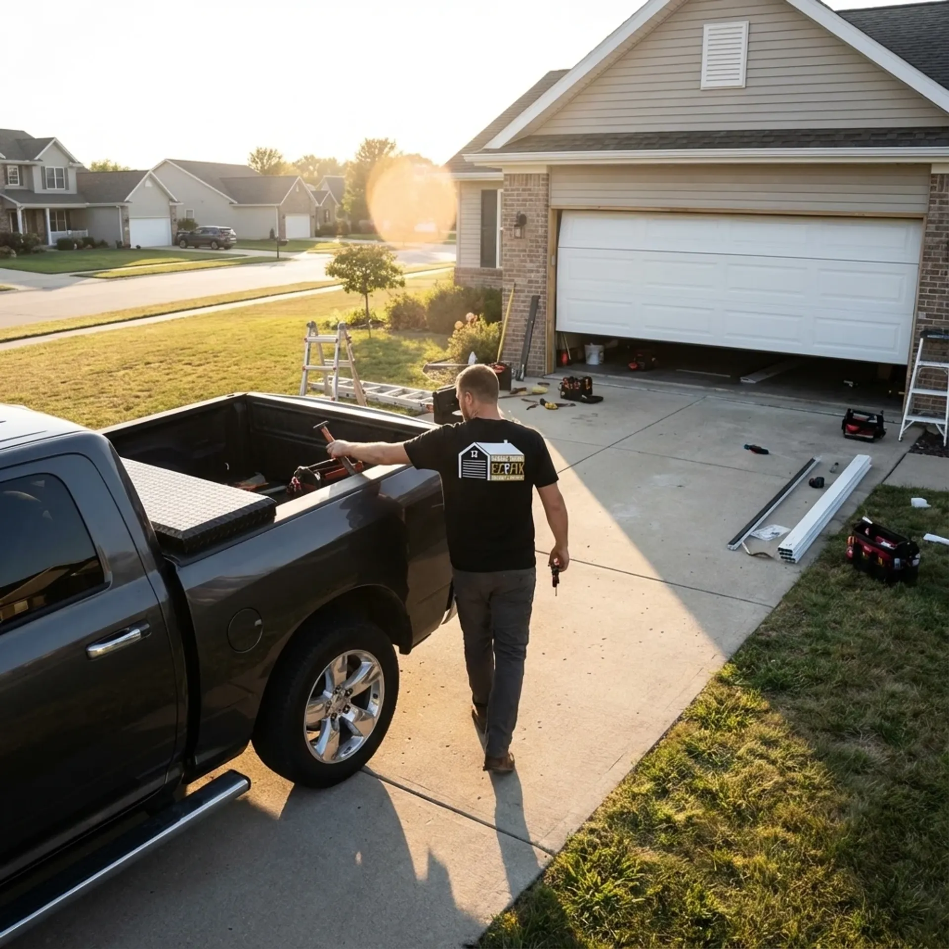 New Construction Garage Door Installation