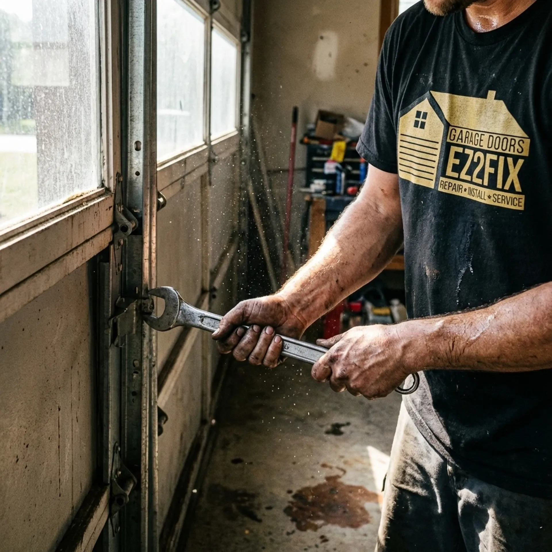 Garage Door Track Repair